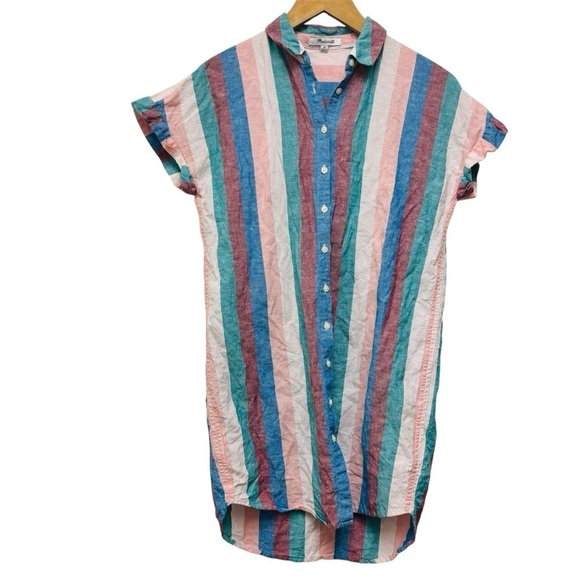 Madewell Central Shirtdress Flagstaff Stripe - Picture 2 of 11